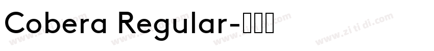 Cobera Regular字体转换
